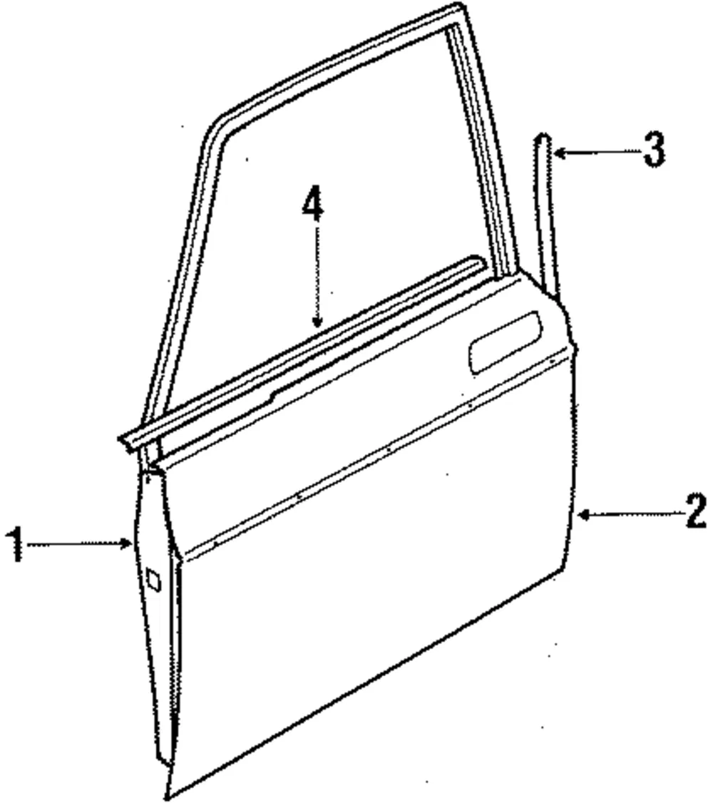 Weatherstrip - Passenger Side (RH) - Volvo (1312469)
