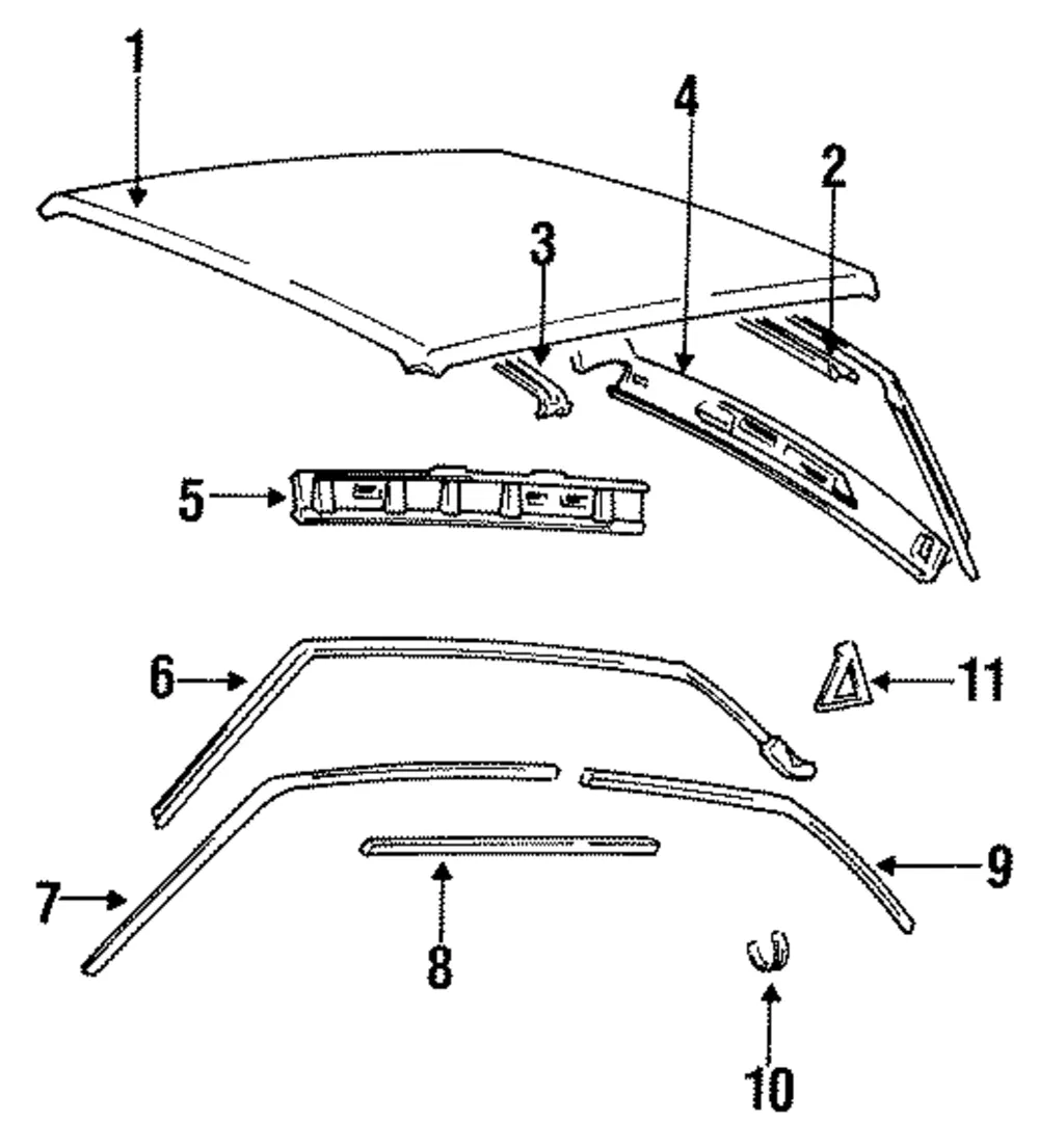 Drip Molding Front Extension - Volvo (1312484)