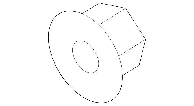 Bumper Bracket Retainer Nut - Kia (13395-10007K)