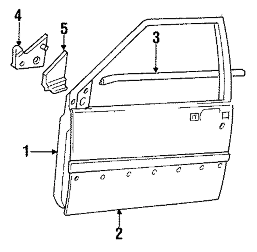 Mirror Outside Trim Plate - Passenger Side (RH) - Volvo (1358041)