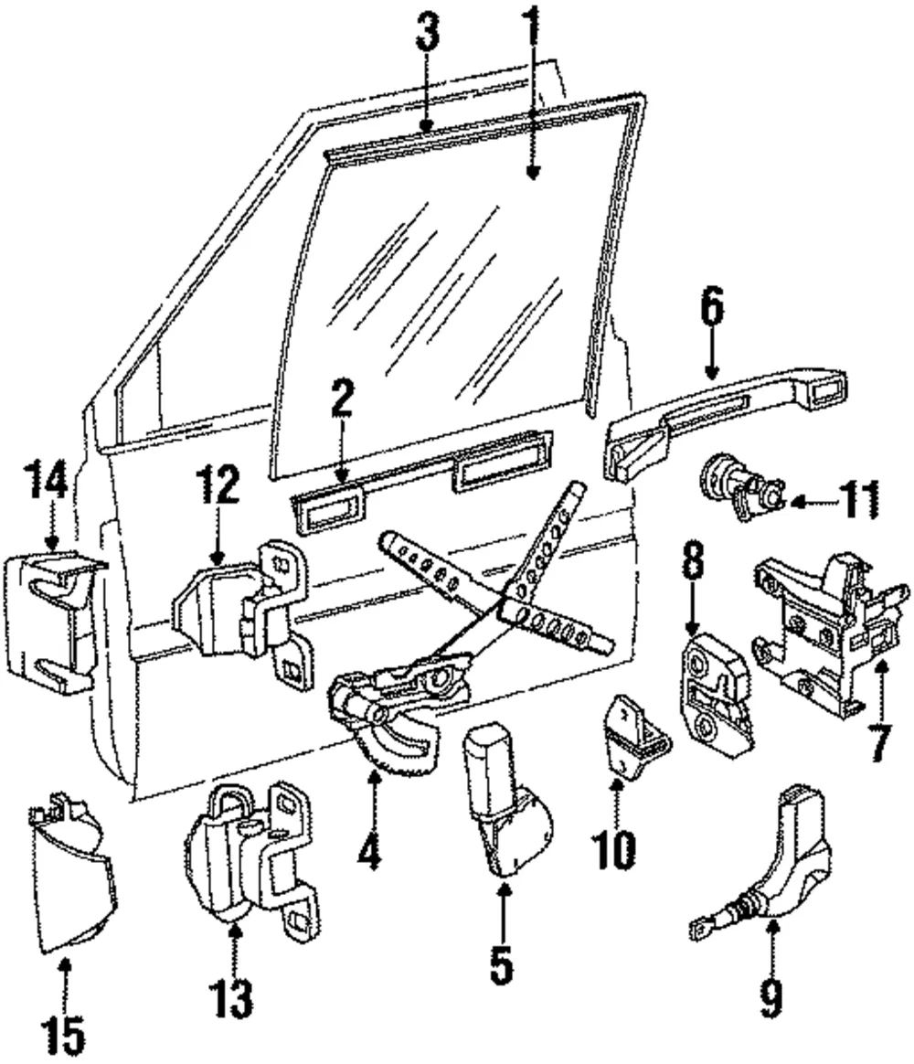 Movable Glass - Volvo (1358484)