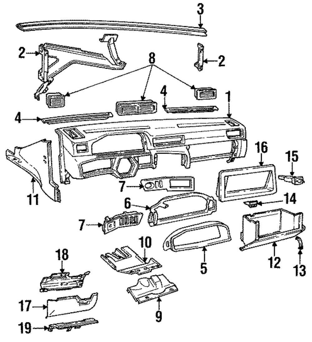 Glove Box Door - Volvo (1362361)
