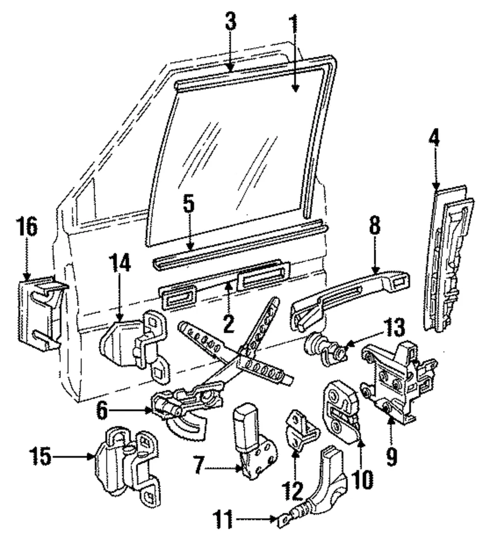 Window Regulator - Passenger Side (RH) - Volvo (1380283)