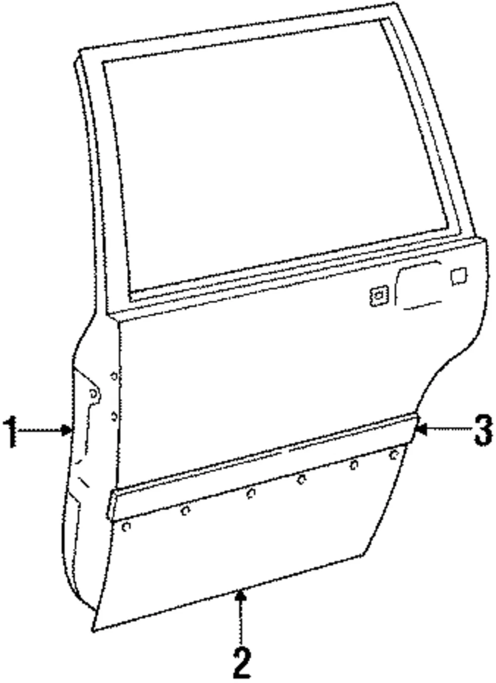 Side Molding - Driver's Side (LH) - Volvo (1392045)