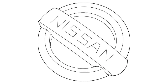 Engine Cover Emblem - Nissan (14048-7S001)