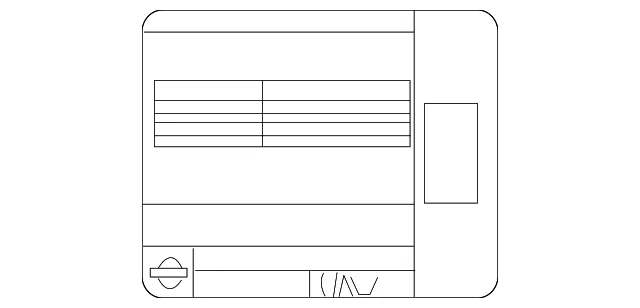 Emission Label - Nissan (14805-3AN0B)