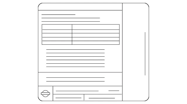 Emission Label - Nissan (14805-4AT0A)