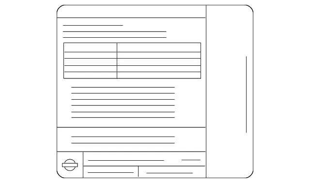 Emission Label - Nissan (14805-5BZ0A)