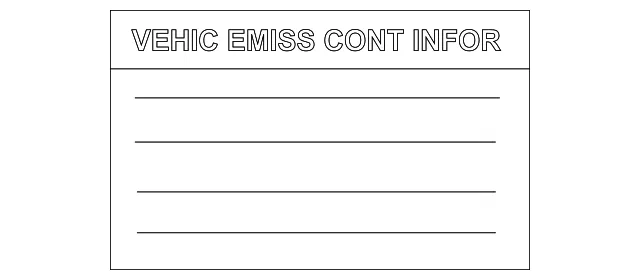 Emission Control Information Label - Nissan (14805-5EA0A)