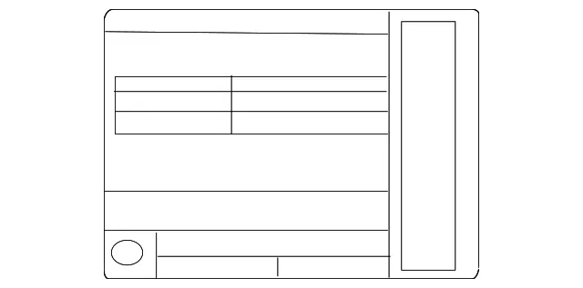 Emission Label - Nissan (14805-6FL1A)