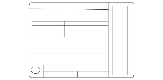 Emission Label - Nissan (14805-7FL1A)