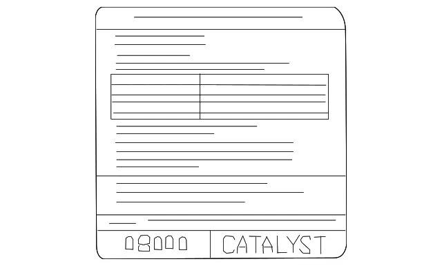 Emission Label - Nissan (14805-9BT1B)