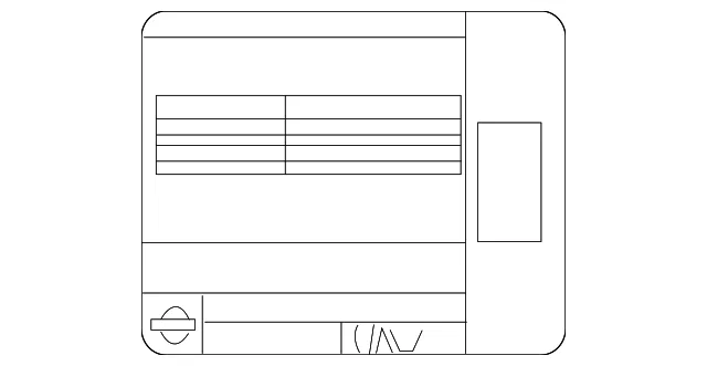 Emission Label - Nissan (14805-9MG0A)