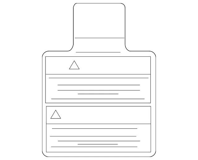 Air Bag Information Label - Nissan (16544-9HP0A)