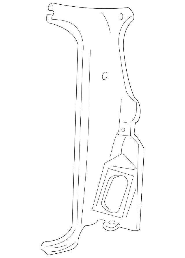 Rear Pillar Trim - Passenger Side (RH) - Mazda (1F70-68-951-30)
