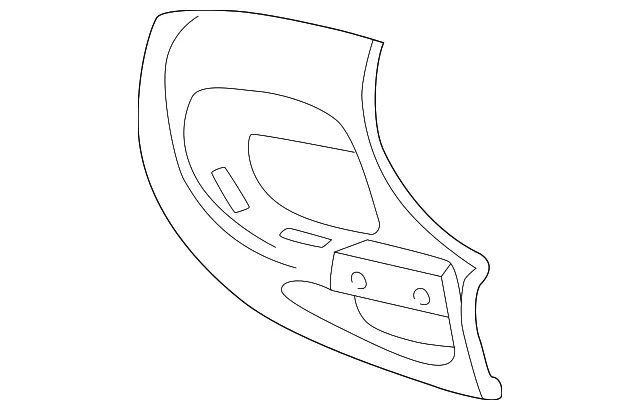 Panel R Door Handle Trim - Passenger Side (RH) - Mazda (1FAA-58-521A)