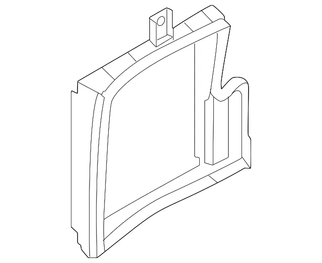 Radiator Support Air Deflector - Nissan (21554-6GR0A)