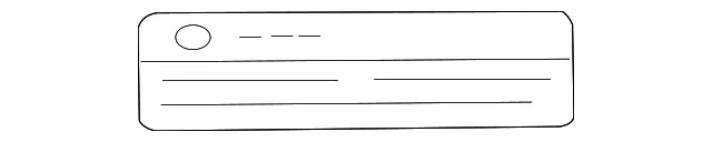 Label - Nissan (21599-89911)