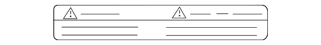 Caution Label - Nissan (21599-EA000)