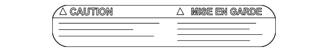 Caution Label - Nissan (21599-ZT50A)