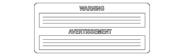 Fan Label - Kia (25328-2E000)