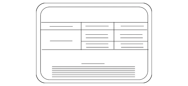 A/C System Information Label - Nissan (27090-1PB0A)