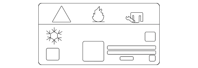 A/C System Information Label - Nissan (27090-6SA0A)
