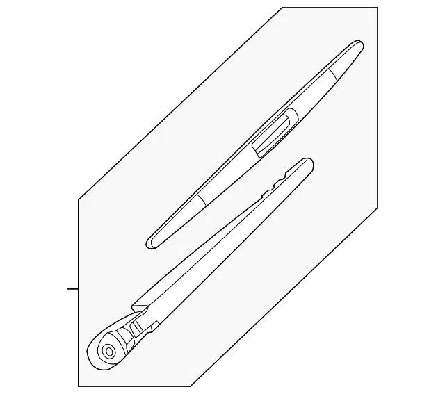 Rear Window Wiper Arm Assembly - Nissan (28780-1AA1A)