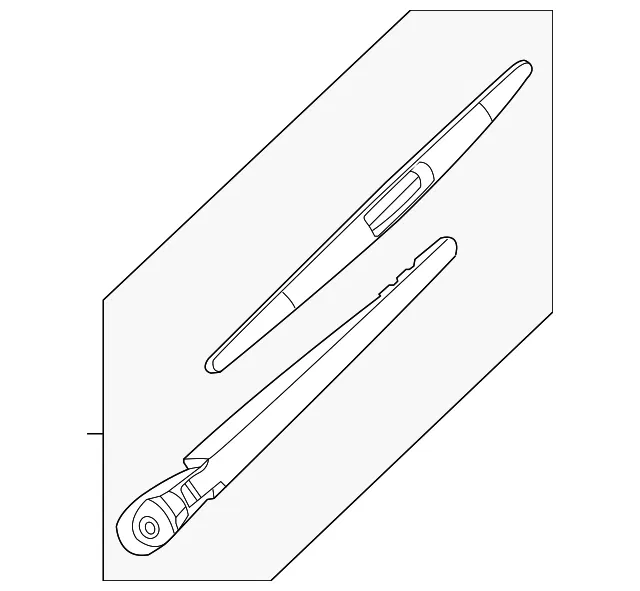 Rear Window Wiper Arm Assembly - Nissan (28780-5AA1B)
