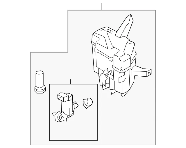 Windshield Washer Tank Assembly - Nissan (28910-1JA0A)