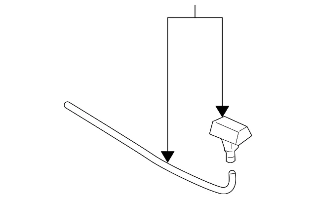 Windshield Washer Nozzle, Left - Nissan (28933-5AA0A)