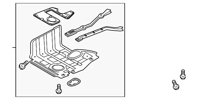 Radiator Support Splash Shield - Kia (29120-2T000)