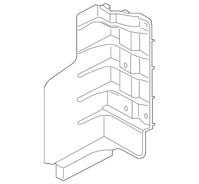 Radiator Support Air Deflector - Driver's Side (LH) - Kia (29136-4U200)