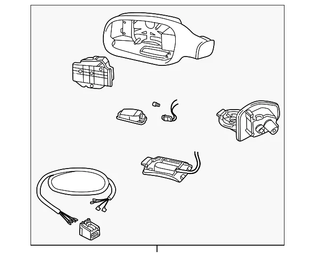 Mirror Assembly - Driver's Side (LH) - Volvo (30634090)