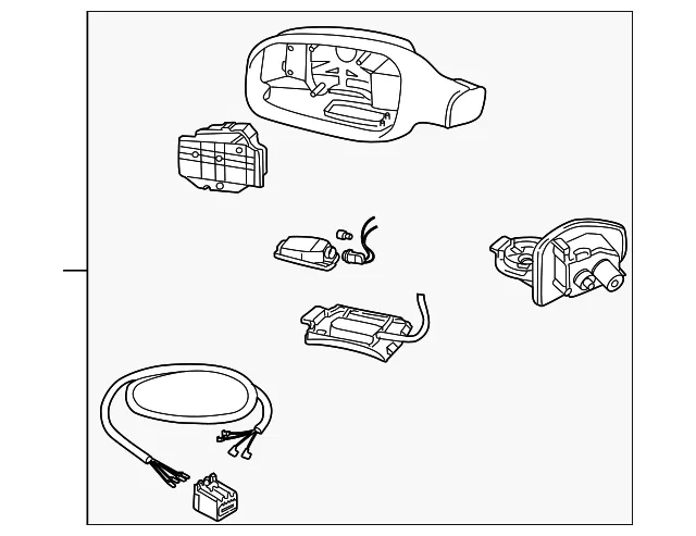 Mirror Assembly - Passenger Side (RH) - Volvo (30634099)