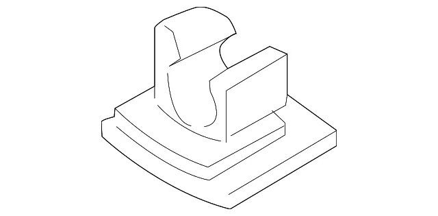 Body D-Pillar Trim Panel Clip - Volvo (30640598)