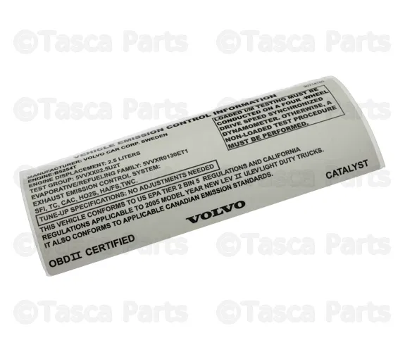 Emission Label - Volvo (30714760)