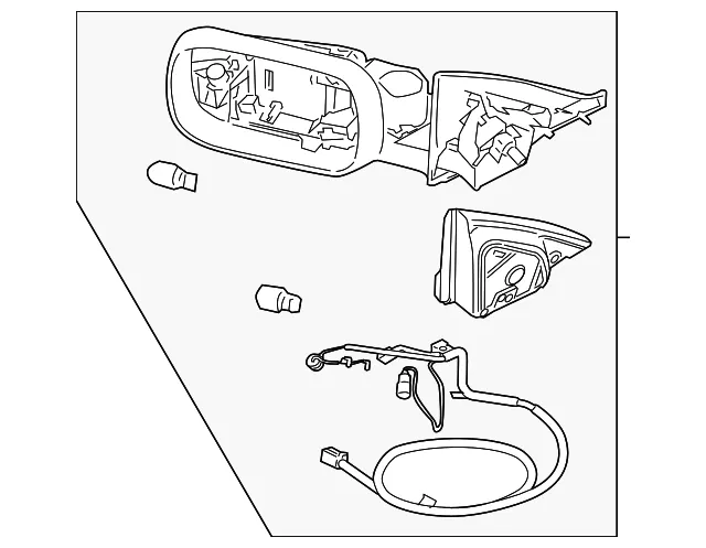 Mirror Assembly - Passenger Side (RH) - Volvo (30716918)