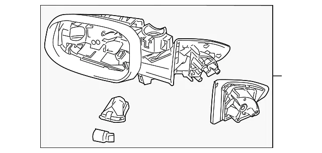 Mirror Base - Passenger Side (RH) - Volvo (30745055)