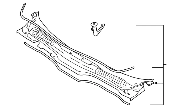 Cowl Grille - Volvo (30745377)
