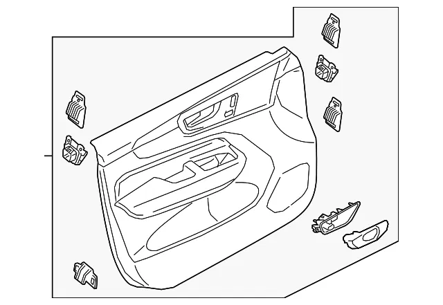Door Interior Trim Panel - Volvo (30747818)