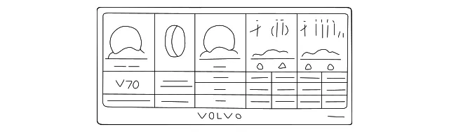 Tire Info Label - Volvo (30748994)