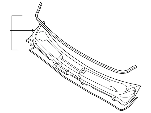 Cowl Grille - Volvo (30754348)