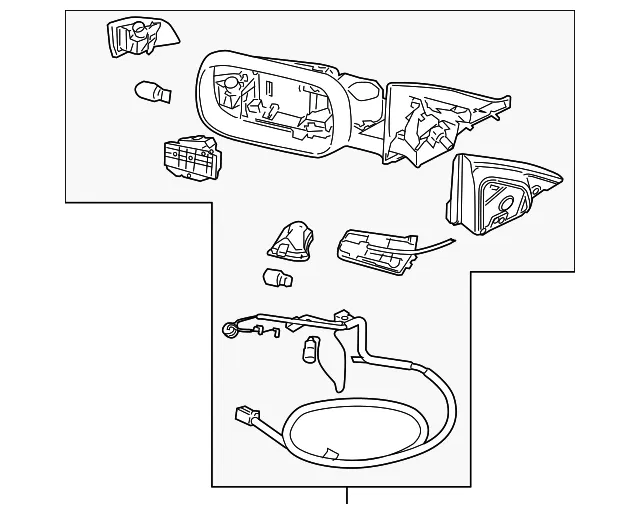 Mirror Assembly - Passenger Side (RH) - Volvo (30779486)