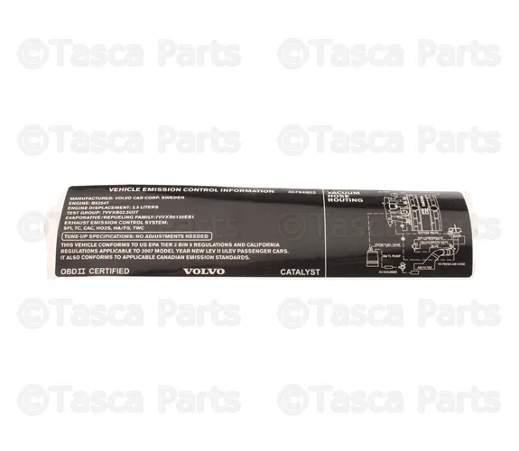 Emission Label - Volvo (30794803)
