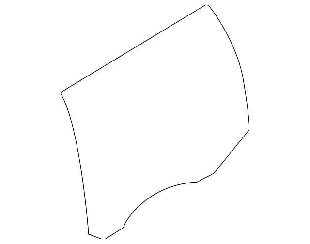 Door Glass - Passenger Side (RH) - Volvo (31217998)