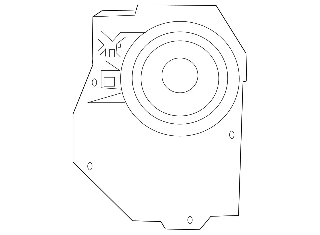 Quarter Panel Speaker - Driver's Side (LH) - Volvo (31252247)