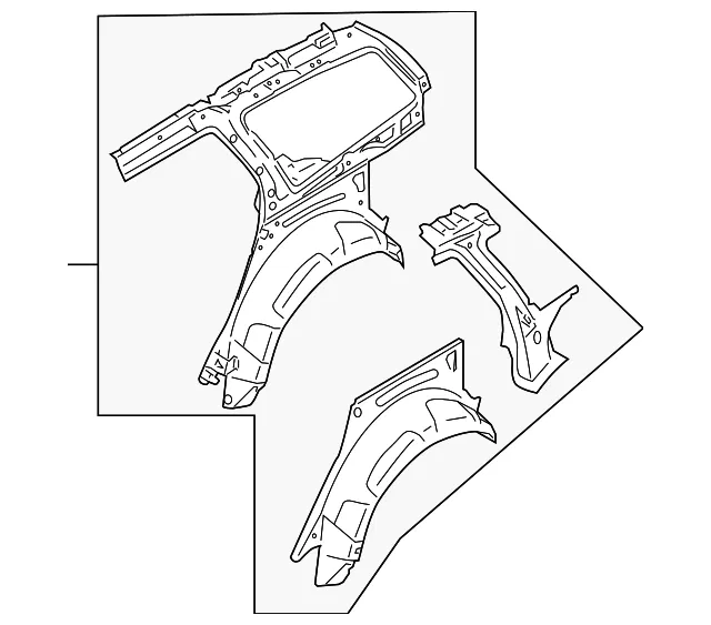 Inner Quarter Panel - Driver's Side (LH) - Volvo (31265299)