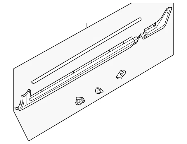 Rocker Molding - Passenger Side (RH) - Volvo (31265316)