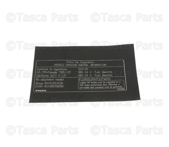 Emission Label - Volvo (31276608)